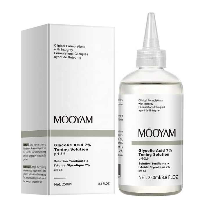 New Glycolic Acid 7% Toning Solution,Restores Skin Vitality and Refreshing, Remove Acne Fade Acne Fruit Acid Essence Moisturizes The Face, Spot Marks Remover, Suitable for Daily Use - MOOYAM -