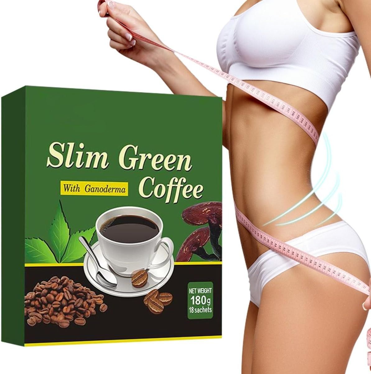 New Arrival Slimming Coffe Detox Weight Loss Fat Burner Slim Coffee 100% Pure Natural WeightLoss Tea Health Diet Slimming Aid Burn Fat Herbal Thin Slim Coffee with Ganoderma,Weight Loss Coffee,180g -