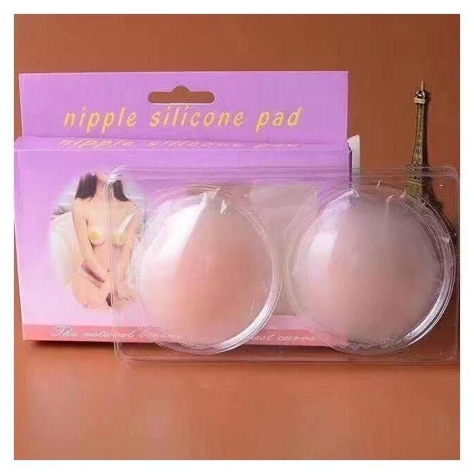 1 Pair Nipple Covers Self Adhesive Breast Chest Bra Pasties Stickers Reusable Silicone Nipple Covers Lift Up Bra Sticker Adhesive Invisible Bras Chest Patch for Women Reusable Chest Breast Petals Pad
