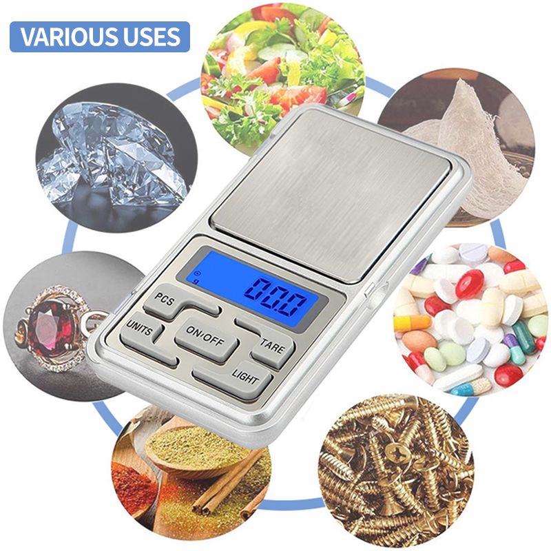 New Portable Digital Electronic Scale 500gx0.1g/ 0.01g Multi-usage Accuracy Weighing Kitchen Food Jewelry Pocket Balance Gram Scale Household Mini Digital Scale Jewelry Scale Kitchen Scale Weighing -