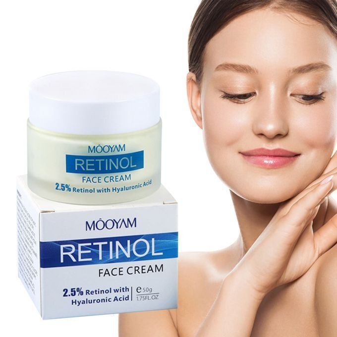 Retinol Face Cream With Hyaluronic Acid, Organic Anti Aging and Anti Wrinkles Face Cream, Remove Fine Lines and Dark Spots 3% Active Retinol Moisturizer Skin Care- MOOYAM-
