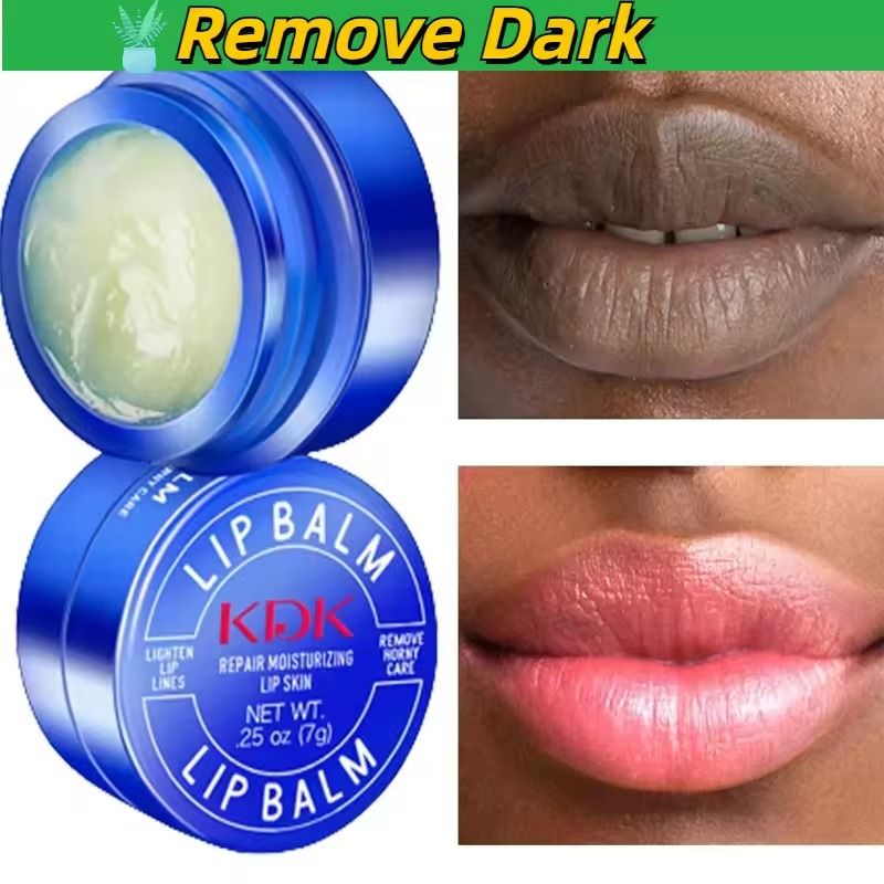 New Lip Balm Remove Dark Lips Whitening Lighten Melanin Lip Mask Fade Dark Lip Line Brighten Exfoliating Moisturize Dead Skin Repair Lip Care -
