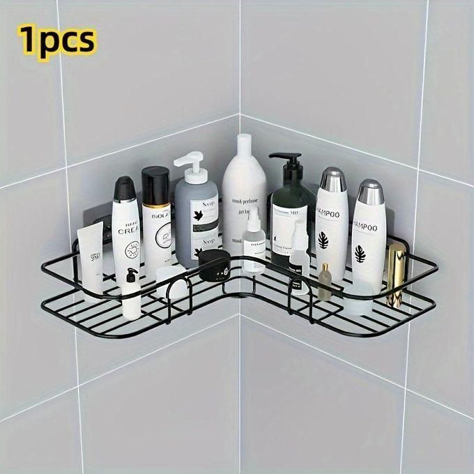 Bathroom Organizer Corner Shelf Kitchen Organizer Storage Rack Space Saver Organiser  No-Drill Wall Mounted shower gel storage rack toilet free punch toiletry stand Storage Rack Bathroom Accessories-