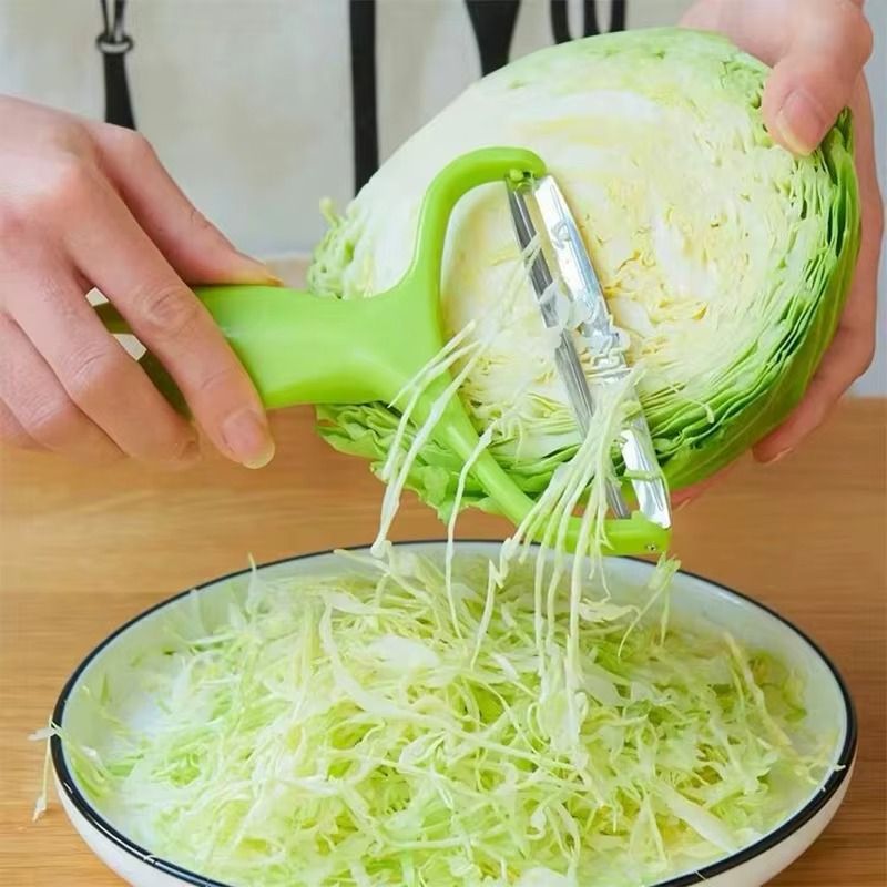 Cutting Cabbage Vegetable Chopper Potato Peeler Manual Shredder Vegetable Peeler Household Fast Cabbage Slicer Stainless Steel Knife Device Gadget Kitchen Gadgets and Accessories -