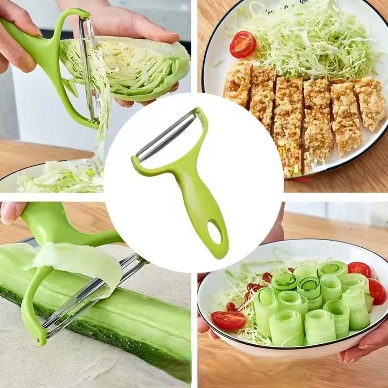 Cutting Cabbage Vegetable Chopper Potato Peeler Manual Shredder Vegetable Peeler Household Fast Cabbage Slicer Stainless Steel Knife Device Gadget Kitchen Gadgets and Accessories -