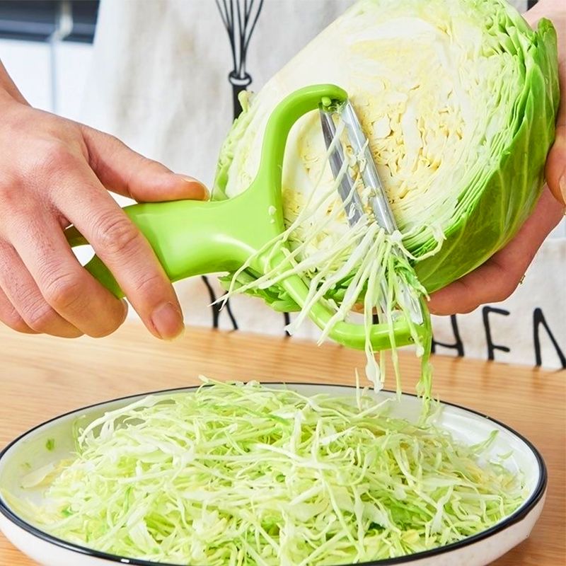 Vegetables Cutter Cabbage Slicer Potato Peeler Vegetable Chopper Cabbage Shredder Fruit Peeler Knife Stainless Steel Knife Kitchen Gadget Accessories Cooking Tools Wide Mouth -
