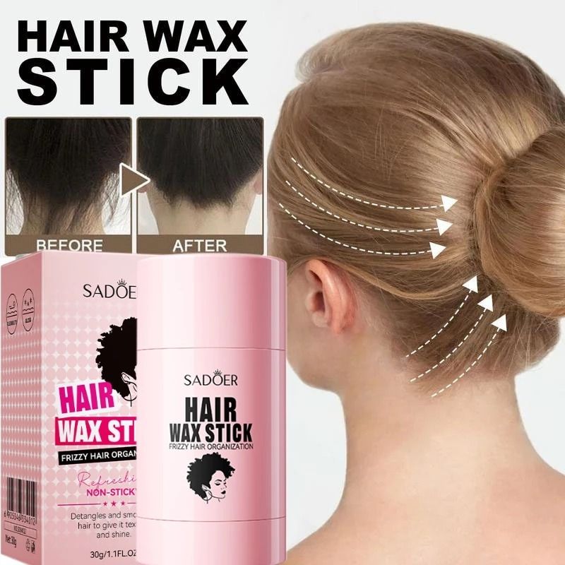 New Arrivals Hair Wax Stick Edge Control Broken Hair Artifact Hair Gel Fixed Fluffy Strong Hold Hair Wax Long Lasting Stick Non-Greasy Slick Pomade Styling Hair Tidy Neat Looking-SADOER-