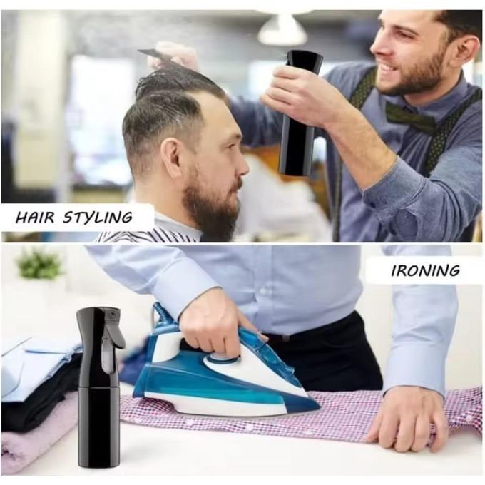 Mist Sprayer High Pressure Continuous Spray Bottle for Hair Care, Makeup,Ironing Water Replenishing - Separate Press Mist Spray Can Bottle Easy Use
