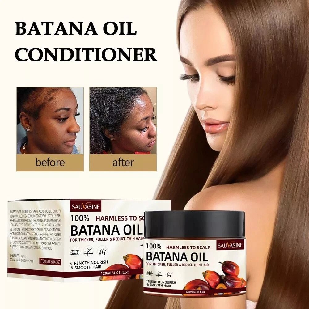 100% Batana Oil Hair Strengthening Hair Growth Anti-Hair Loss Treatment Pure Batana Oil Butter Fast Hair Growth for Men Women Nourish Shiny Hair Healthy Hair Care Anti Hair Loss - SAUVASINE-