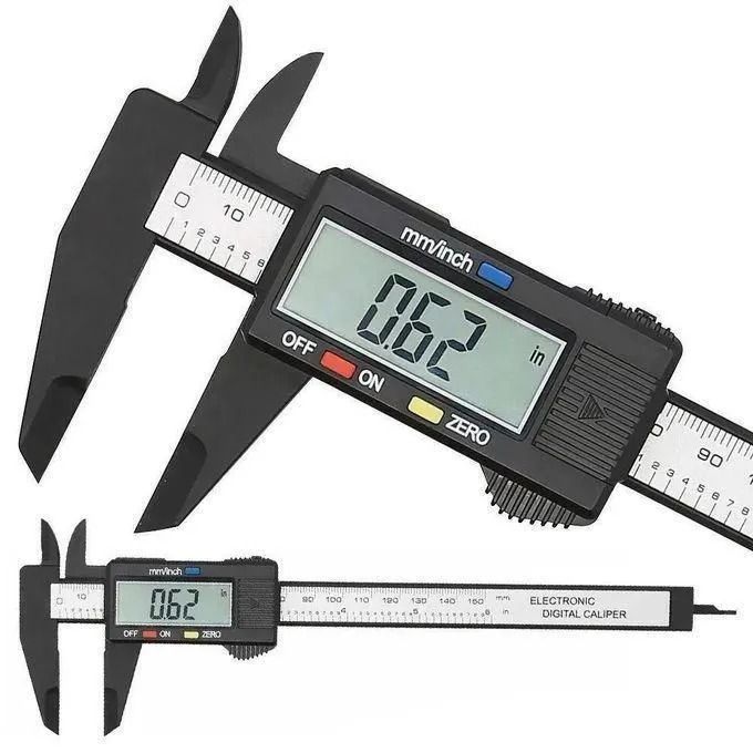 New Vernier Caliper Electronic Digital Display Portable Mini Sliding Vernier Caliper 0-150mm 6 inch High-precision Measuring Tool Digital Ruler for Industrial/DIY Measures -