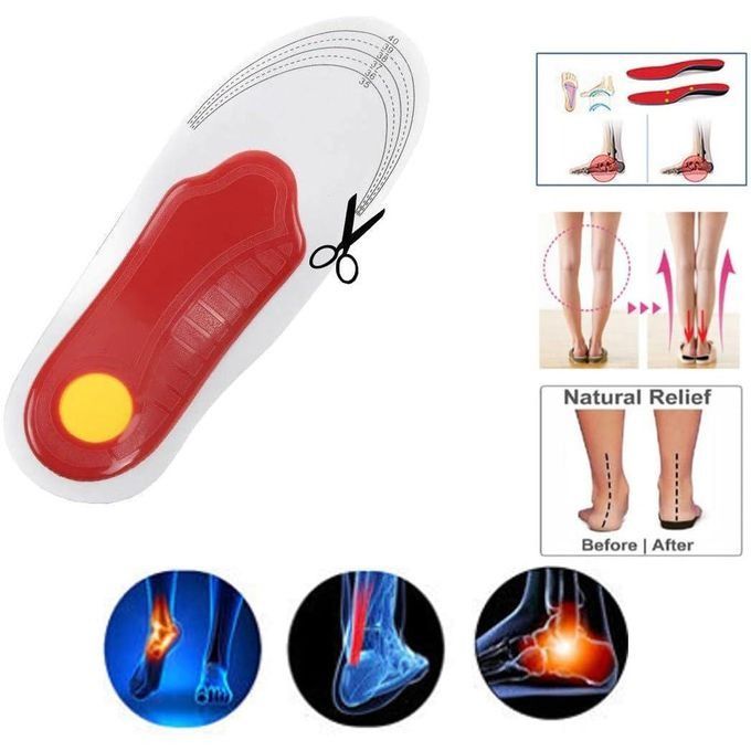 Arch Support Insole for Flat Feet | Relieves Feet Pain | Plantar Fasciitis & Heel Spurs | Orthotic Inserts for Enhanced Stability | Trimmable Shoe Inserts | Orthopedic Insoles For Feet Ease Pressure