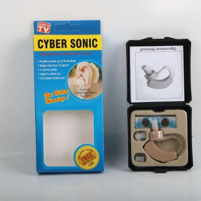 Hearing Aid Sound Enhancement Amplifier Bte Device Machine For Old Age And Children Sound Amplifier Earing Machine Battery Powered with Case Easy to Fit Hearing Aid for Severe to Profound Hearing Loss