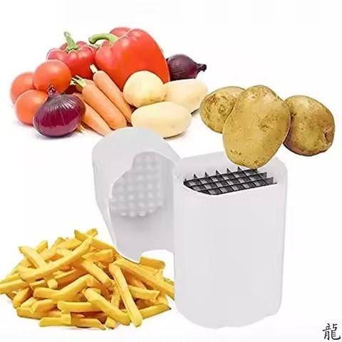 Chips Cutter Kitchen Vegetable Cutting Potato Shredded Shredder Carrot Shred Tools Potato Chips Fry Cutter Vegetable French Fries Cutter Vegetable Fruit Cutter Slicer Tool Multi-function Vegetables -