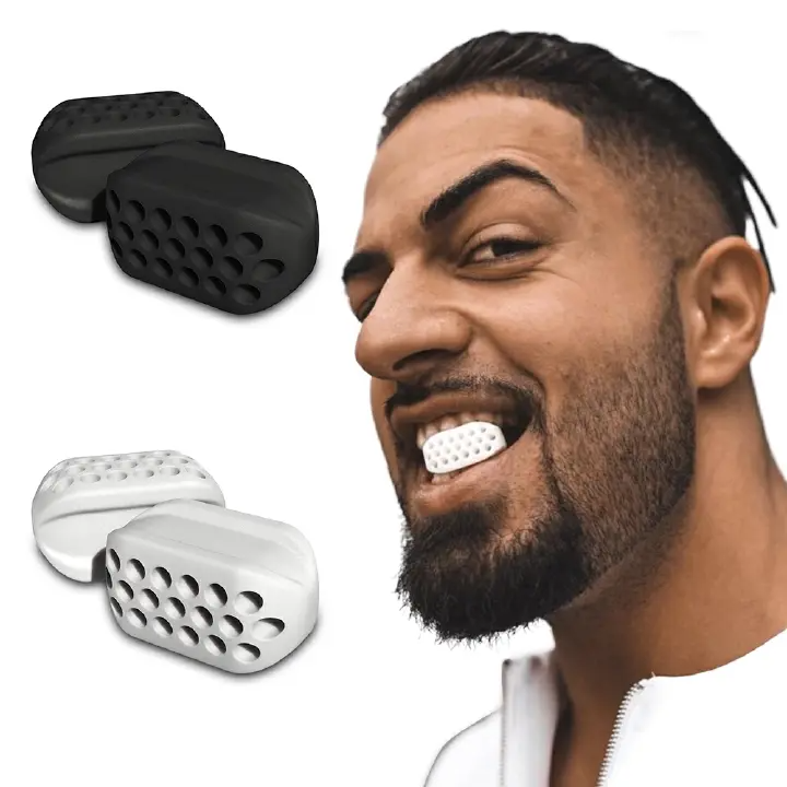 Jaw Exerciser Facial Toner & Jawline Fitness Silicone Ball Neck Toning Equipment Facial Beauty Tool Double Chin Exerciser Jawline Sculptor and Face Slimmer for Women and Men – Encourages Jaw Movement-