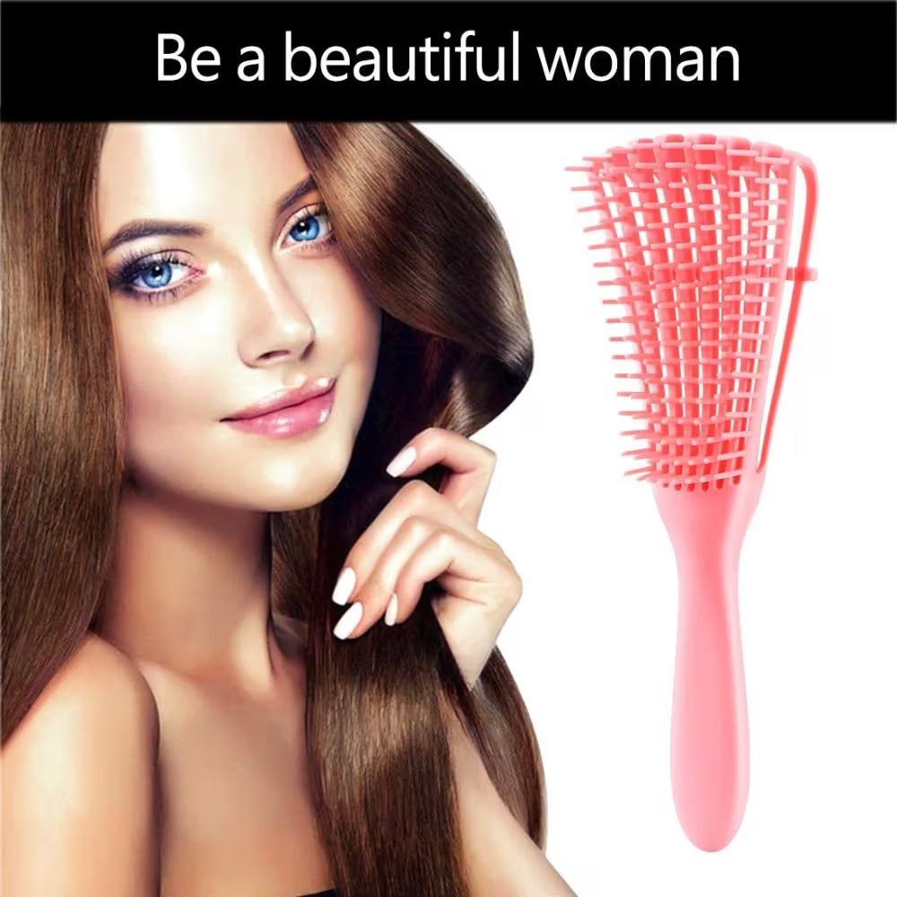 Hair Detangling Brush for Natural Hair,Wigs,Weaves & Hair Extensions, Silicone Detangler Brush, Curly Hair Detangling Comb, Hair Detangler Anti-Static Smooth Removes Hair Knots Comb Salon Hairdressin