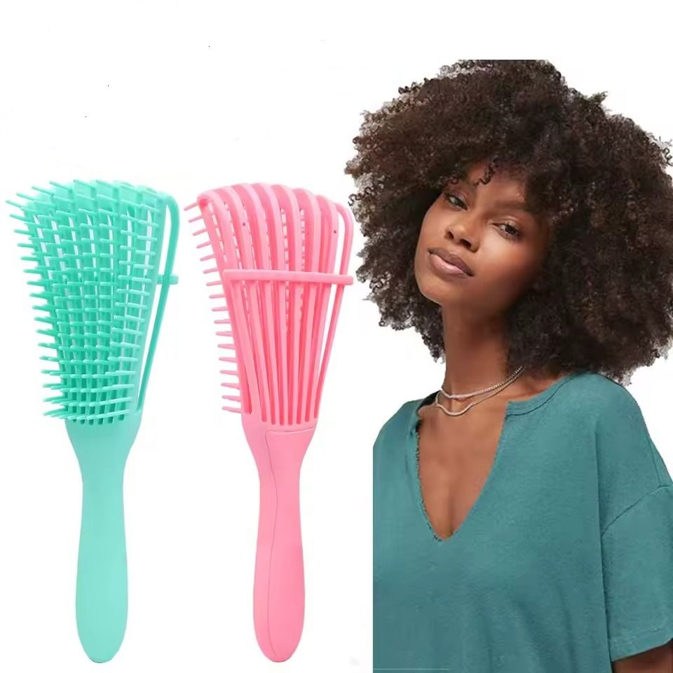 Detangling Hair Brush, Detangler Brushes Hair Comb for Wet or Dry Hair, Gentle Detangler for All Hair Types, Bristle Hair Brushes for Women Men Salon Hairdressing Tools -