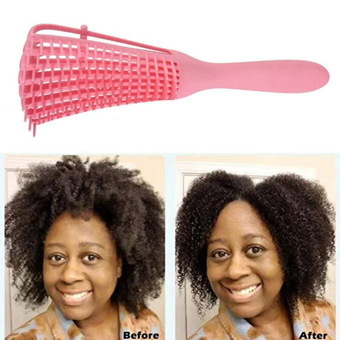 Detangling Hair Brush, Detangler Brushes Hair Comb for Wet or Dry Hair, Gentle Detangler for All Hair Types, Bristle Hair Brushes for Women Men Salon Hairdressing Tools -