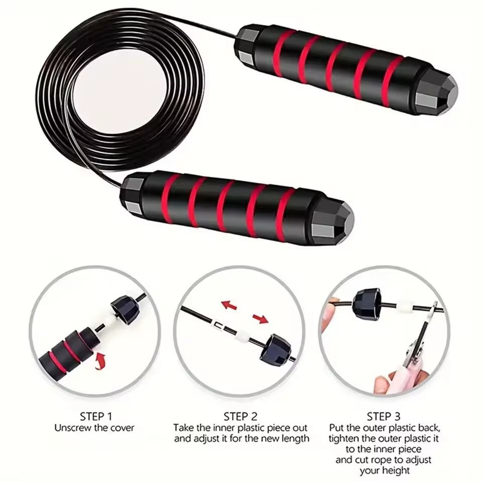 Jump Rope,Jumping Ropes for Fitness for Women Men and Kids,Speed Skipping Rope for Workout with Ball Bearings,Adjustable Skipping Rope for Exercise&Slim Body at Home School Gym -