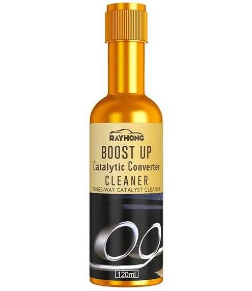 Catalytic Converter Cleaner, Boost Up Catalytic Converter Cleaner, Pipe Carbon Removal Cleaner Treatment Additive Oil, Fuel System Treatment Oil Additive for Gas Petrol Diesel Car Lowers Emissions -