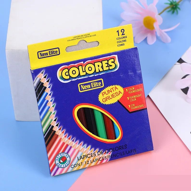 12 Pcs Colored Drawing Pencil