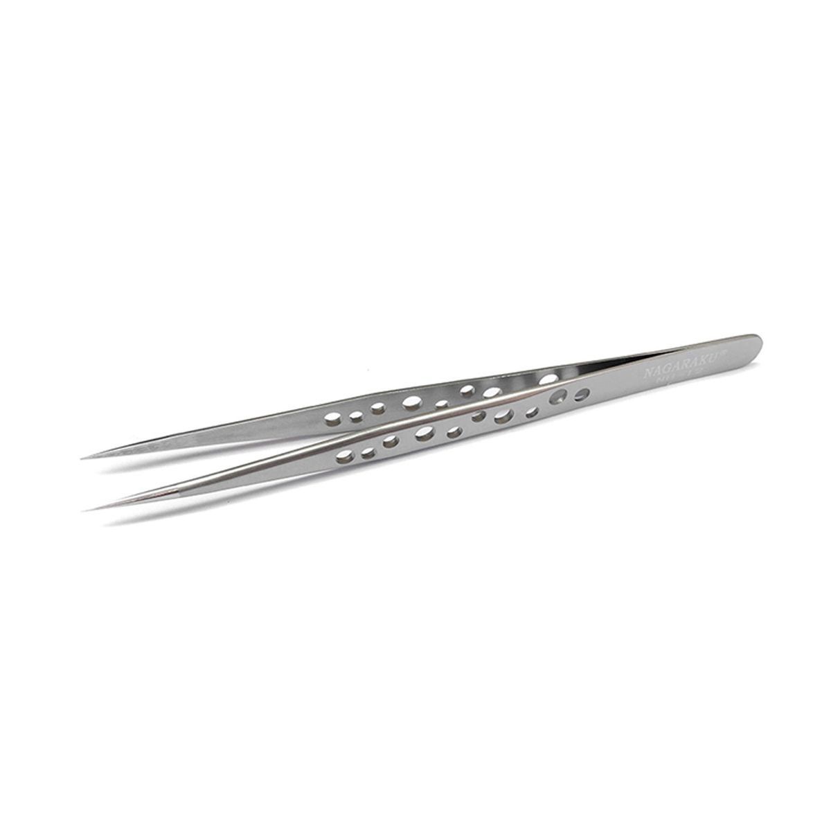 Straight Pointed Precision Tweezers with Holes