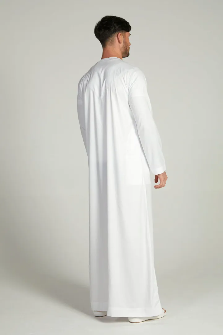 Limited Time Offer! Premium Emirati Thobe/Kanzu – Elegant White  Kanzu Attire for Men