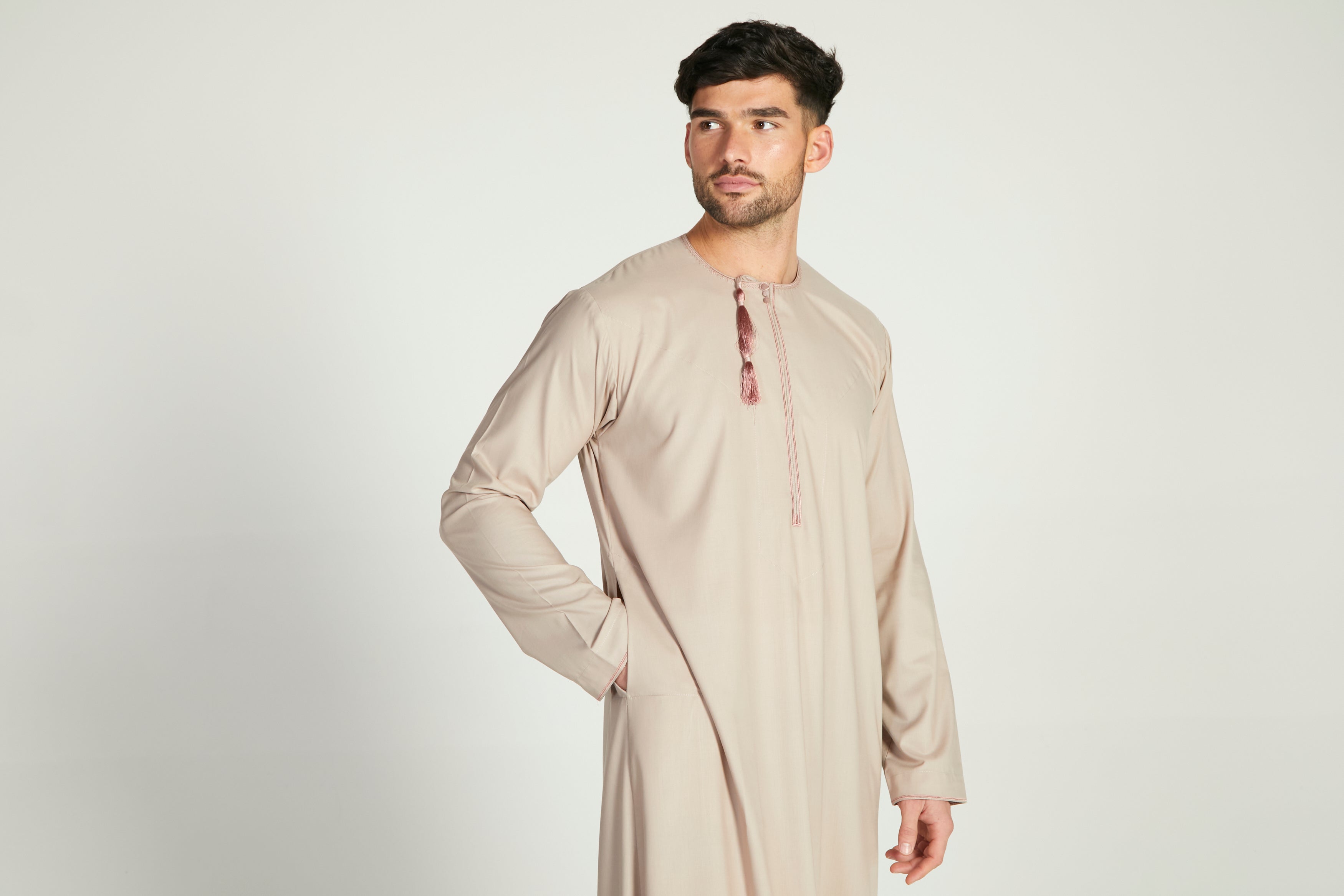 Premium Omani Thobe/Kanzu - Light Mink