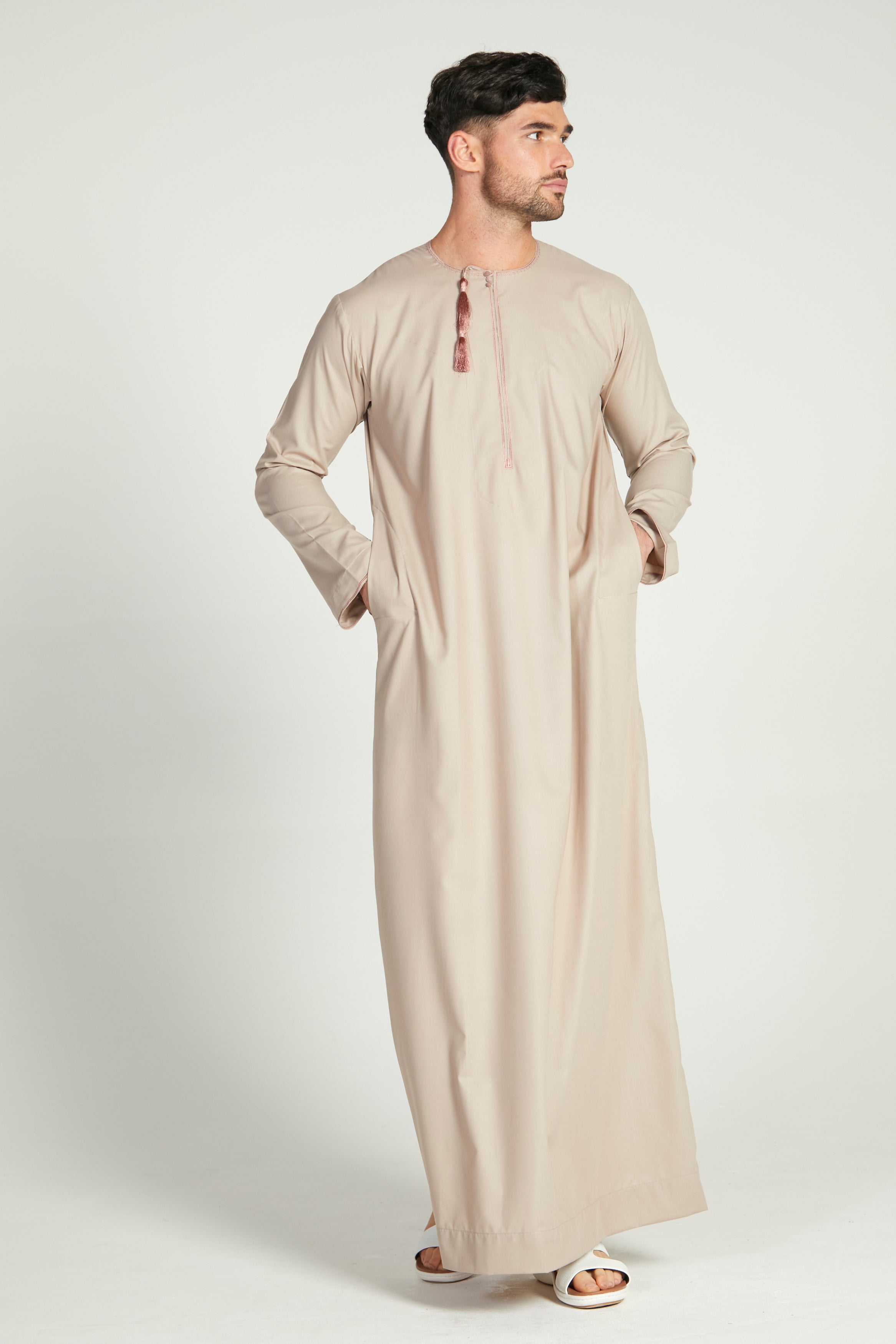 Premium Omani Thobe/Kanzu - Light Mink