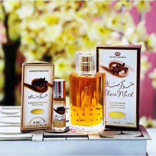 OFFER! Al Rehab Choco Musk Crown Perfumes 50ml & Choco musk perfume oIl 6ml