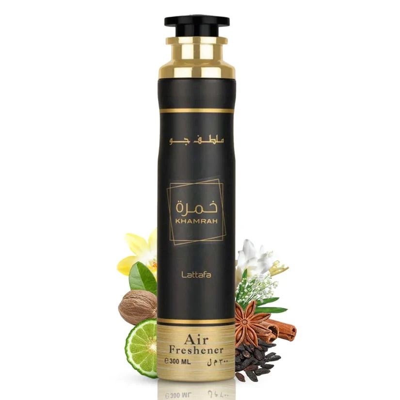 ((300ml & 200ml BUNDLE ) ) Khamrah Air Freshener + Khamrah Perfume Spray