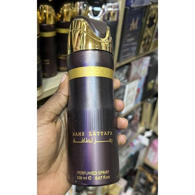 Lattafa Ramz Gold Deodorant Body Spray 200ml – Long-Lasting Imported Perfumed Deo Spray for Men & Women by Lattafa