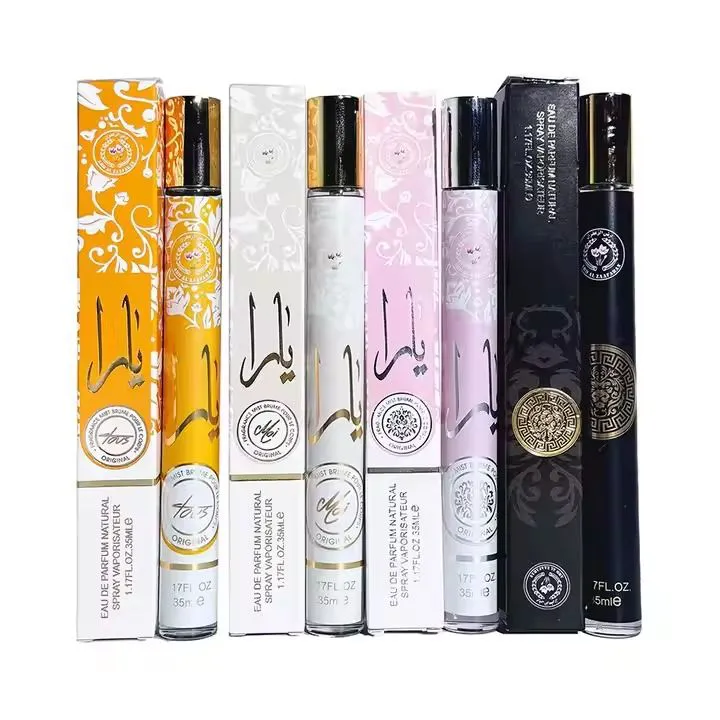 OFFER! Random 4pcs YARA PINK/ASAD/ YARA ORANGE/ YARA WHITE /Yara candy Travel Perfume – Sweet & Fresh Long-Lasting Fragrance for Men & Women (Lattafa Perfumes: Yara, Asad, Mayar or Khamrah/Soft)