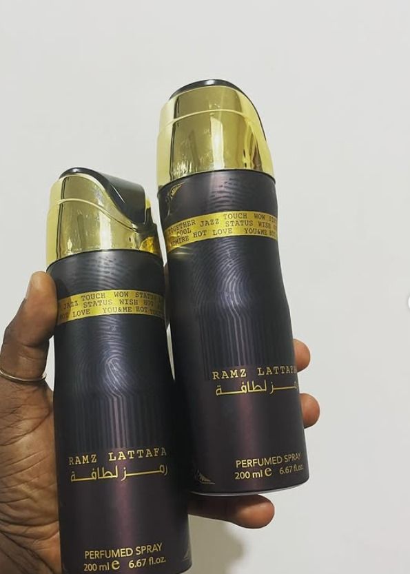 Lattafa Ramz Gold Deodorant Body Spray 200ml – Long-Lasting Imported Perfumed Deo Spray for Men & Women by Lattafa