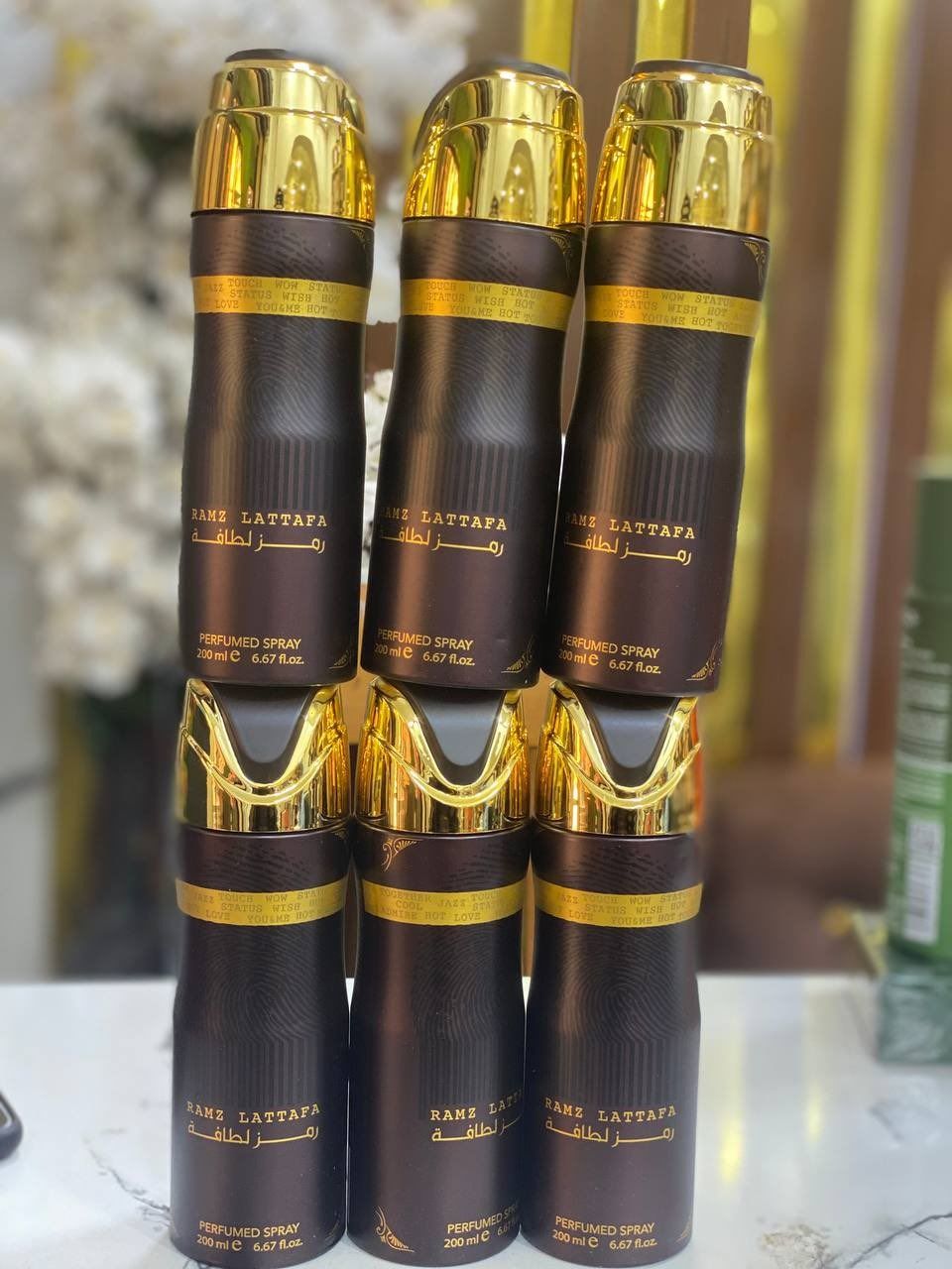 Lattafa Ramz Gold Deodorant Body Spray 200ml – Long-Lasting Imported Perfumed Deo Spray for Men & Women by Lattafa