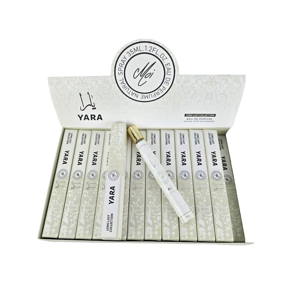 OFFER! 1pc YARA MOI (WHITE) Pen perfume 35ml Travel Perfume – Sweet & Fresh Long-Lasting Fragrance for Men & Women (Lattafa Perfumes: Yara, Asad, Mayar / Khamrah/ Woman trillion)