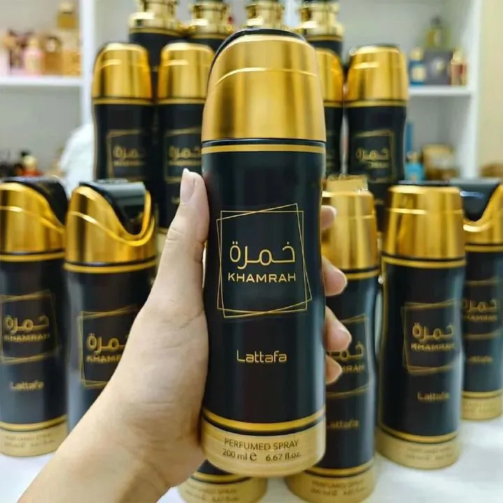 Khamrah Body Spray 200ml by Lattafa Khamrah Perfumed Body Spray Unisex Fragrance Suitable for Women and Men