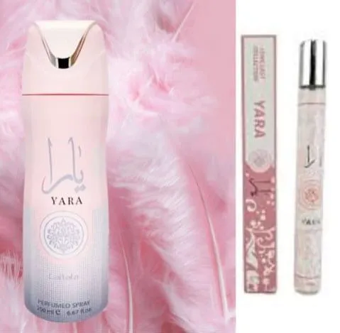Special Offer! YARA 200ml Body Spray Perfume + Yara 35ml perfume Gift – Long-Lasting All-Day Freshness for Women