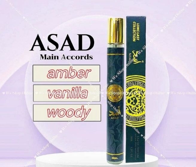 OFFER! 1pc ASAD Pen perfume 35ml Travel Perfume Sweet & Fresh Long-Lasting Fragrance for Men & Women (Lattafa Perfumes: Yara, Asad, Mayar / Khamrah/ Woman trillion)