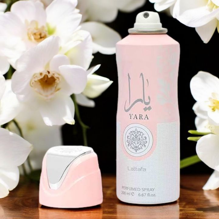 Yara Perfumed Body Spray 200ml by Lattafa  Luxurious Deodorant Perfume Spray for Women, Perfect Gift Body Spray