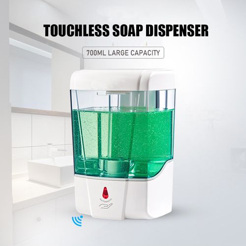 700ml Capacity Automatic Soap Dispenser Touchless Sensor Hand Sanitizer Detergent Dispenser Wall Mounted For Bathroom Kitchen