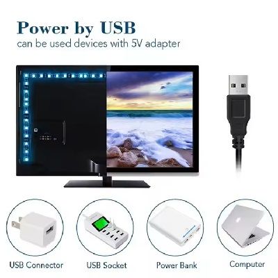 3M USB TV LED Strip light Neon snake light