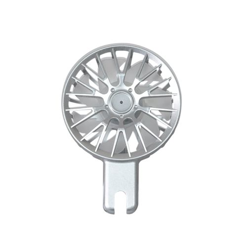 Portable Foldable Aluminium Alloy Desktop Laptop 7-levels Stand Tablet Stand Cooling Fan -(Silver)