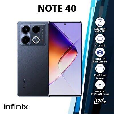 [NEW ]Infinix NOTE 40 4G 256GB ROM + 16GB (8GB + 8GB Expandable RAM) 108MP Camera Wireless Charging 5000mAh Dual sim - SmartPhones