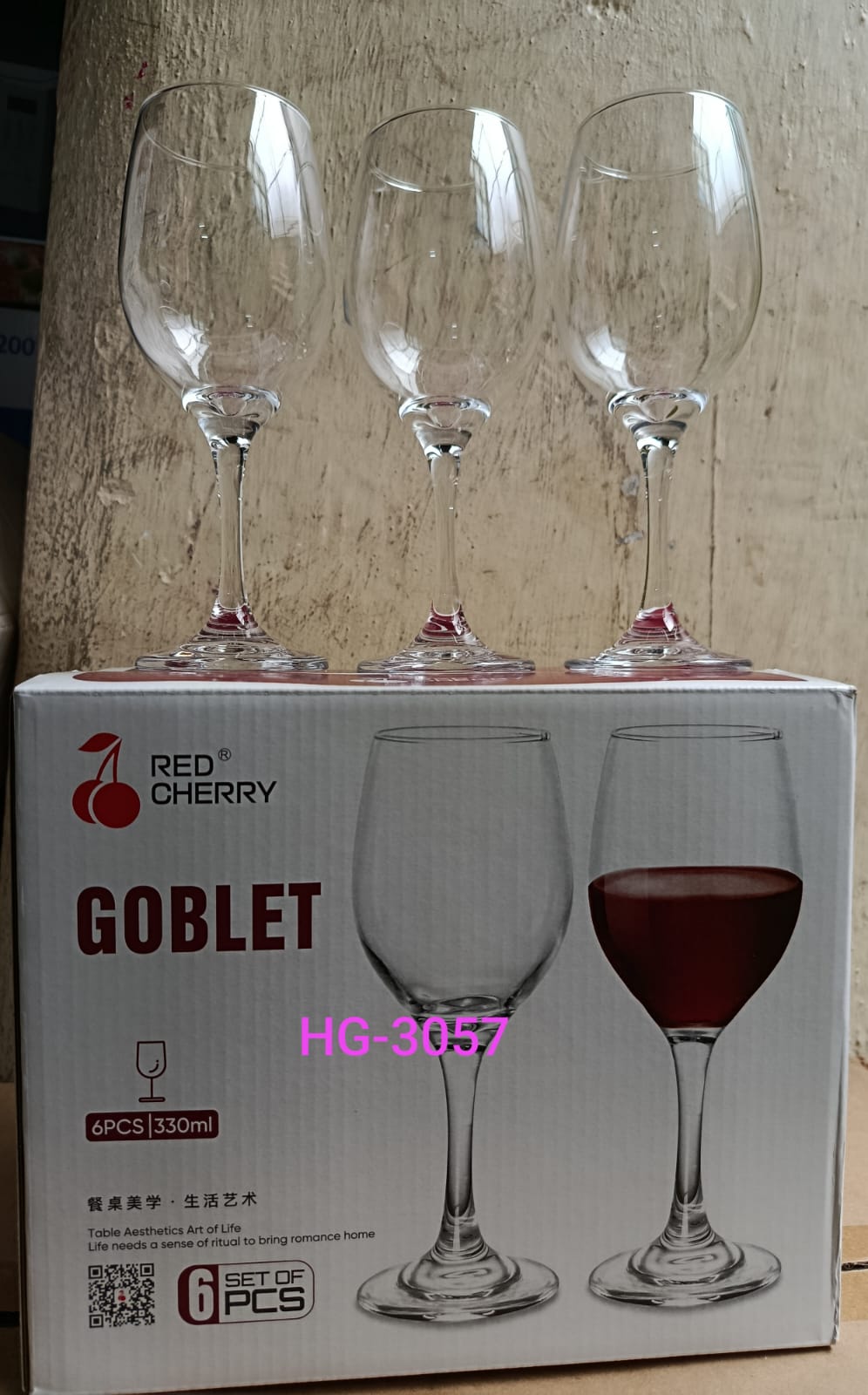 6pcs High Quality Red Wine Glass cups