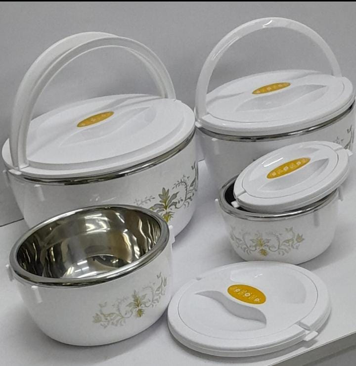 4pcs of Casserole Hotpots Food Warmer Hot Pot, Serving Dishes Serveware Set 1000, 2000, 4000 and 6000ML