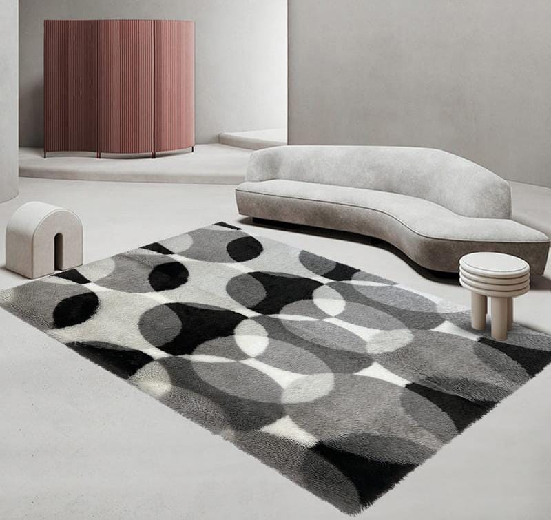 CLEARANCE OFFER 5x8 ft Fluffy Pattern  Multicolor Carpet Luxurious Comfort for Every Room. Bring a blend of luxury, warmth and sophistication