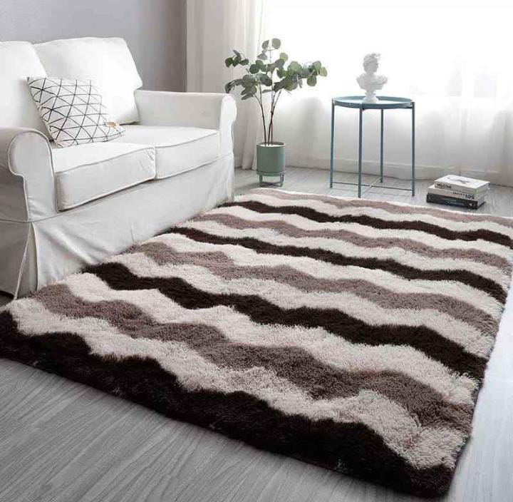 CLEARANCE OFFER 5x8 ft Fluffy Multicolor Carpet Luxurious Comfort for Every Room.Bring a blend of luxury, warmth and sophistication into your home