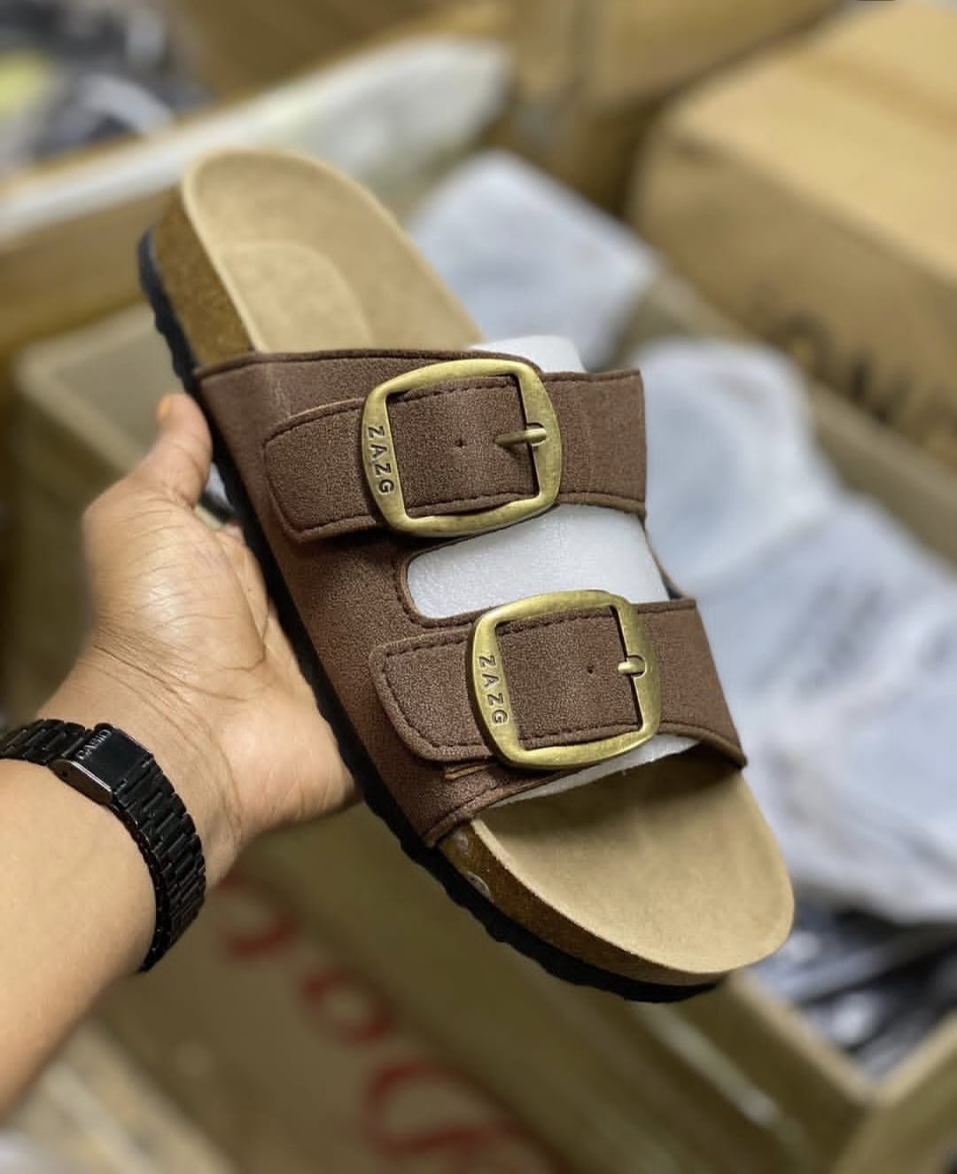 New Arrival Clarks Men's Slides Opens Shoes Comfortable Sandals Fashionable Gentlemen's Open Shoes size 40-45
