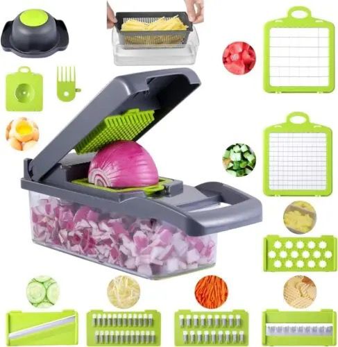 NEW 14 in 1 Multifunction Vegetable Cutter Food Slicer Dicer Nicer Vegetable Fruit Peeler Chopper Cutter Carrot Cheese Grater