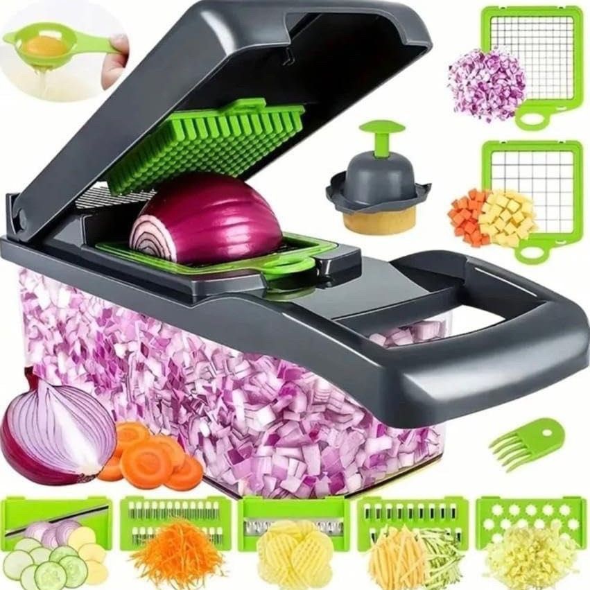 NEW 14 in 1 Multifunction Vegetable Cutter Food Slicer Dicer Nicer Vegetable Fruit Peeler Chopper Cutter Carrot Cheese Grater
